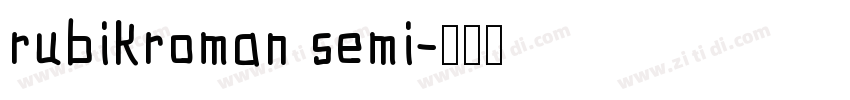 rubikroman semi字体转换